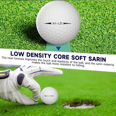 Pro 4-Layer Golf Balls – Tour-Level Distance & Soft Feel