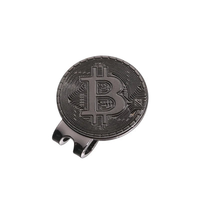 Hat Clip Ball Marker – Bitcoin Shaped Magnetic Golf Marker