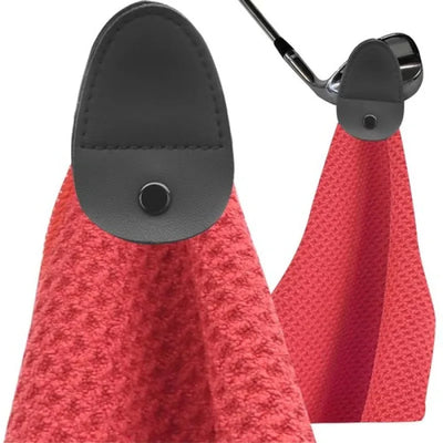 Golf Towel with Magnetic Patch – Microfiber Quick-Dry Waffle Pattern Cleaning Towel