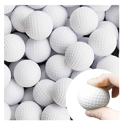 20 Pcs PU Foam Golf Balls – Yellow Sponge Elastic for Indoor/Outdoor Training