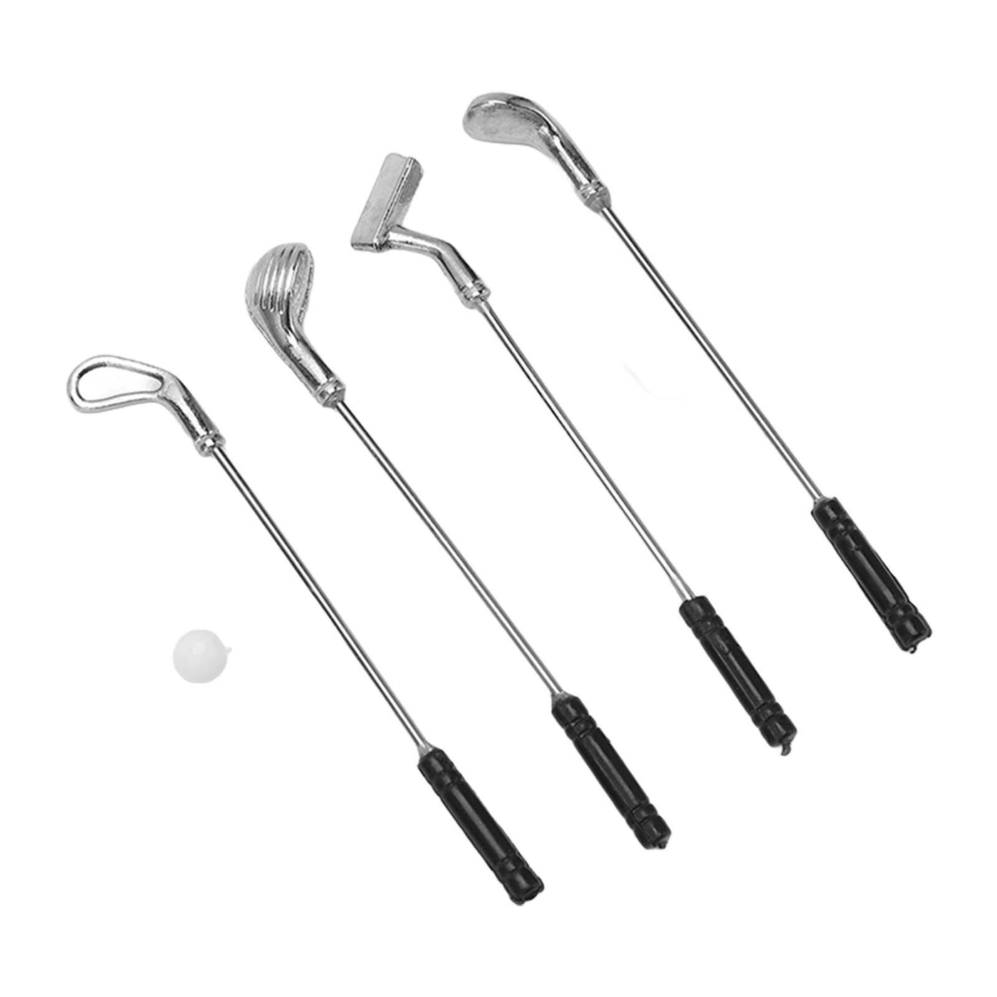 Dollhouse Golfing Club Set 1:12 Scale – Mini Plastic & Alloy Golf Clubs