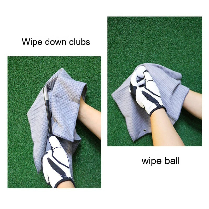 Waffle Golf Ball Eraser Cue Ball Bag Cleaning Cloth Towel