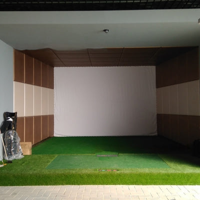 Golf Bullseye Cloth Simulator Curtain – Adjustable, Thickened Fire Silencer for Indoor Use