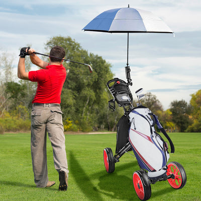 Foldable 4-Wheel Golf Trolley – Lightweight & Durable for Easy Transport