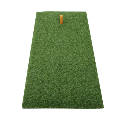 Golf Hitting Mat – Indoor/Outdoor Swing Practice Grass Mat with Rubber Tee